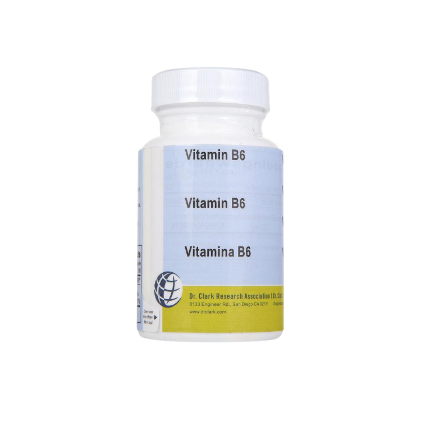 Vitamina B6 21mg – 250 cápsulas – Terapia Clark