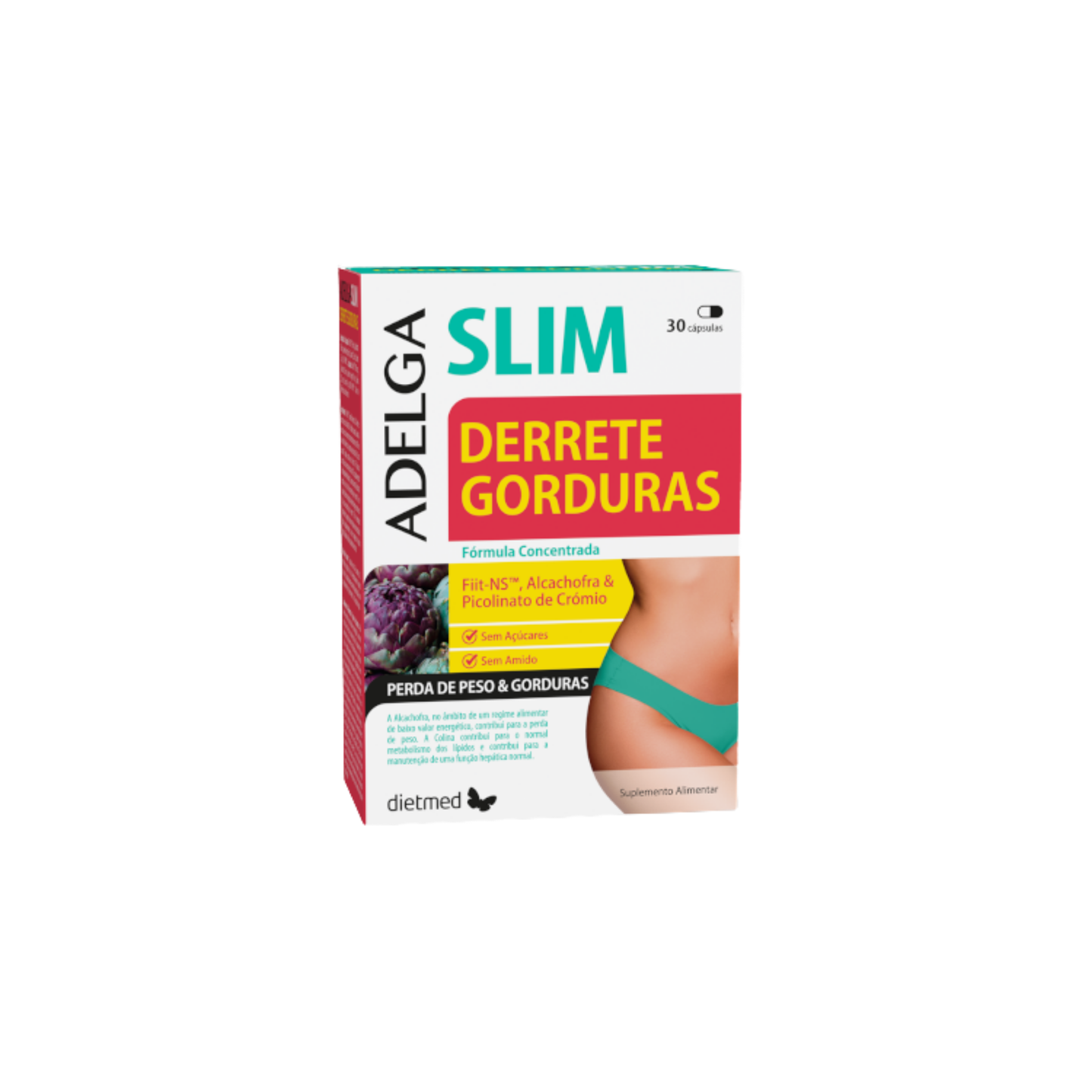 AdelgaSlim Derrete Gorduras – 30 cápsulas – Dietmed