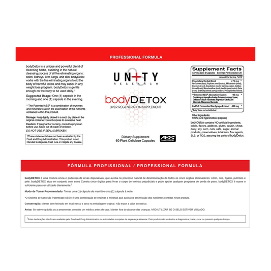 BodyDetox – 60 cápsulas – Unity Research