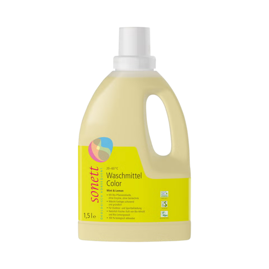 Detergente Líquido para Roupa de Cor Hortelã & Limão – Sonett
