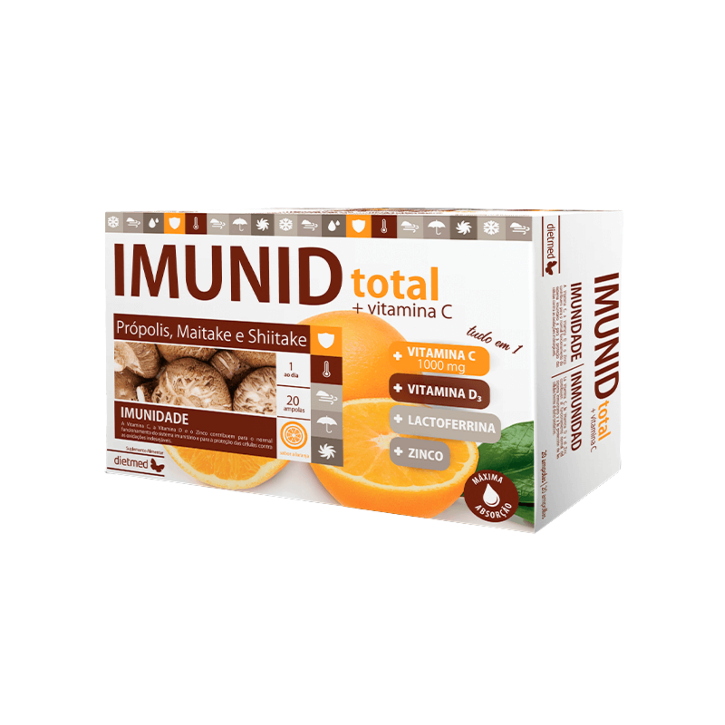 Imunid Total + Vitamina C – 20 ampolas – Dietmed