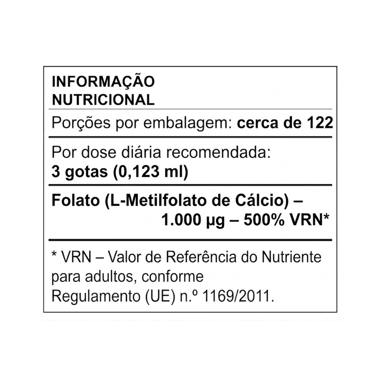 L-metilfolato de Cálcio Ydrosolv® 30ml - Yosen