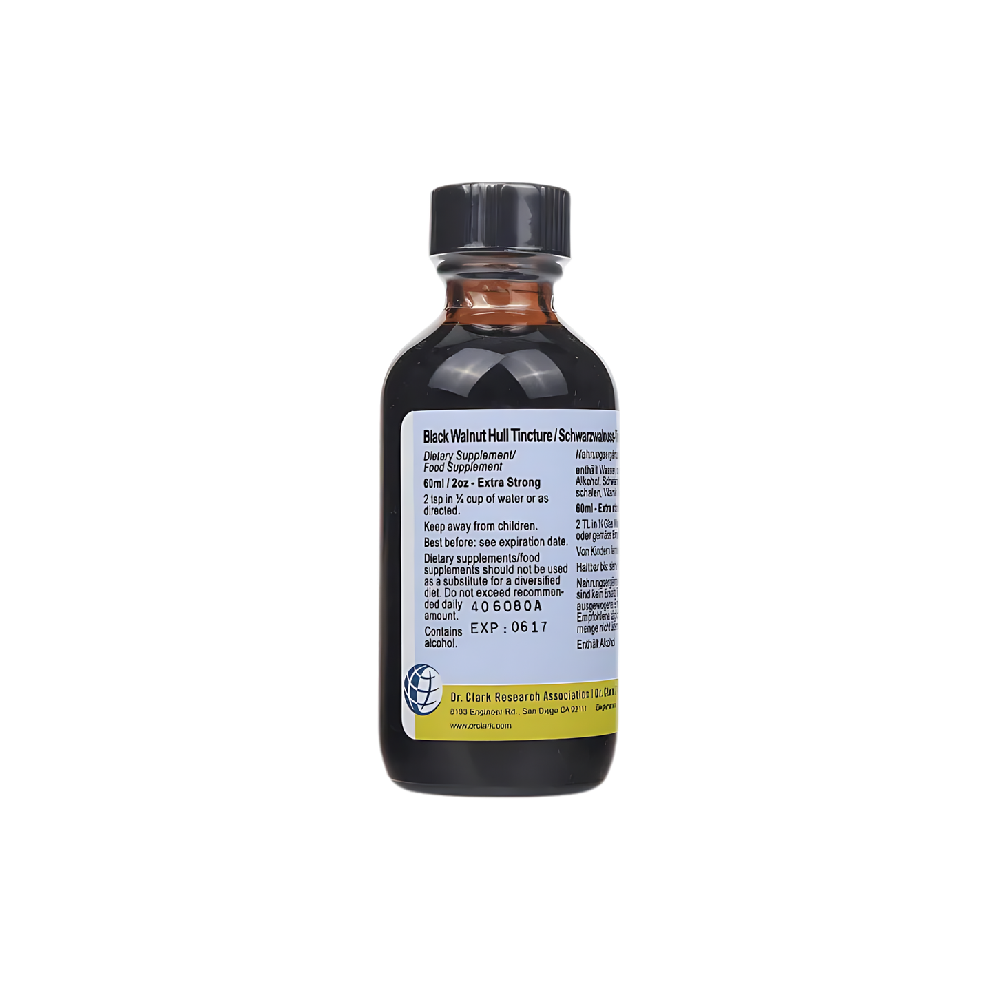 Tintura de Nogueira Preta Extra-Forte – 60ml – Terapia Clark