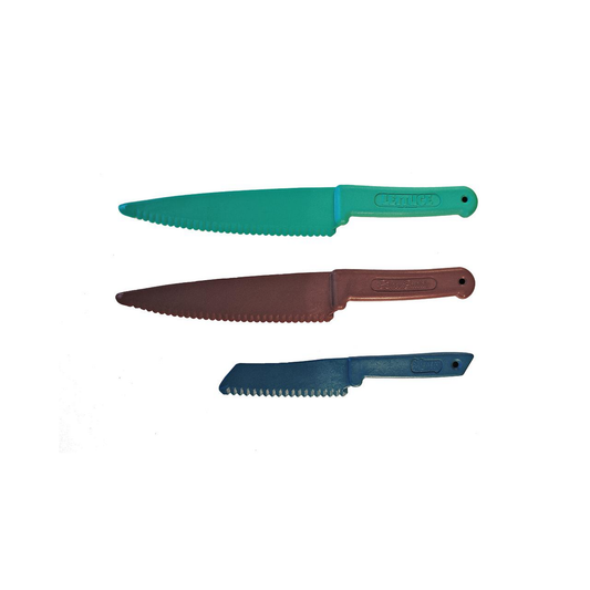 Facas de Plástico para Cozinha,  3 Peças (Cutlery plastic) – Terapia Clark