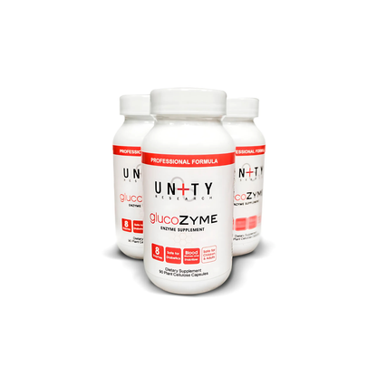 GlucoZyme™ 90mg – 90 Cápsulas Vegetais –  Unity Research
