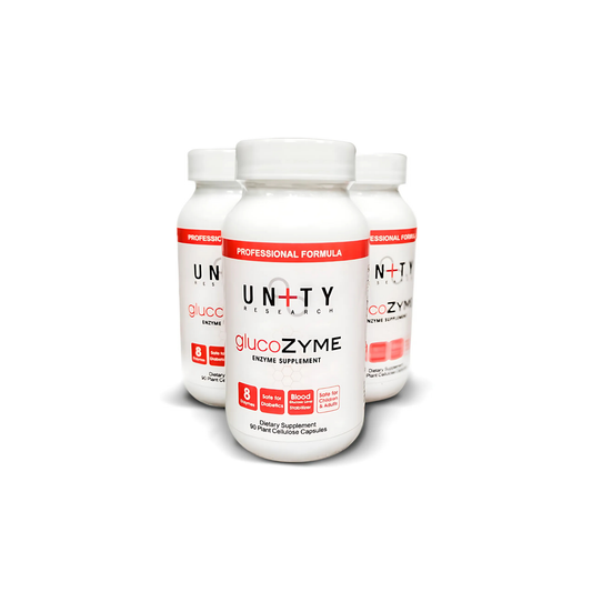 GlucoZyme™ 90mg – 90 Cápsulas Vegetais –  Unity Research