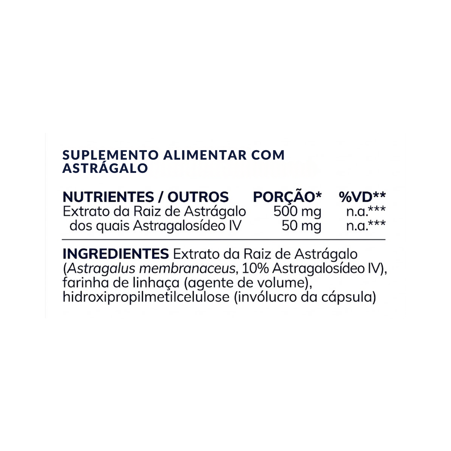 Astragalus – 60 cápsulas – Moleqlar
