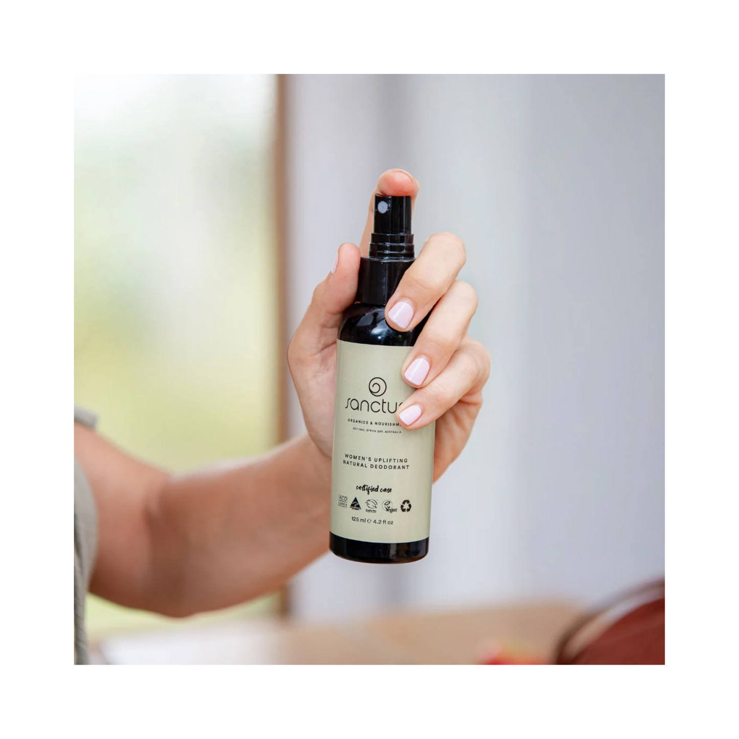 Desodorizante Natural Feminino com Folha de Chá verde – 125gr – Sanctum