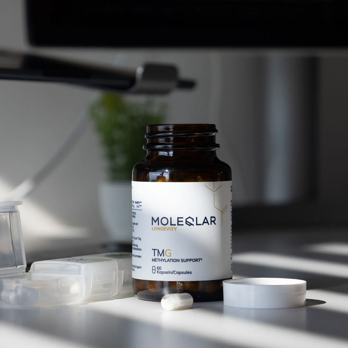 Betaína trimetilglicina (TMG) – 60 Cápsulas – Moleqlar