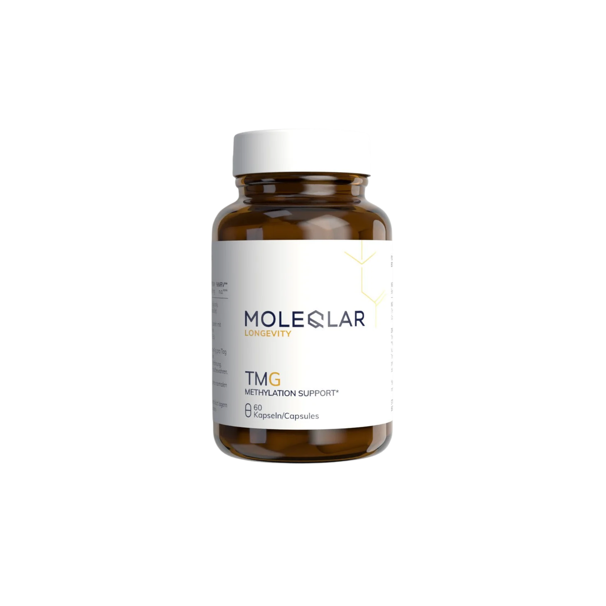 Betaína trimetilglicina (TMG) – 60 Cápsulas – Moleqlar