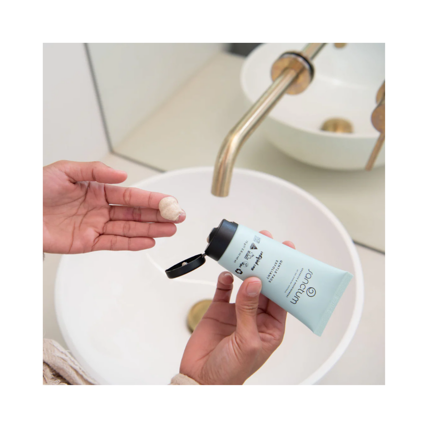 Gel Esfoliante Suave com Sementes de Rosa Mosqueta – 75gr – Sanctum