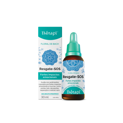 Floral de Bach Resgate SOS | Fortes Impactos Emocionais – 30ml – Thérapi