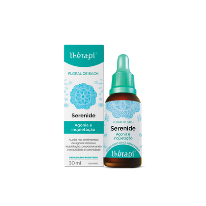 Floral de Bach Serenide | Agonia e Inquietação – 30ml – Thérapi