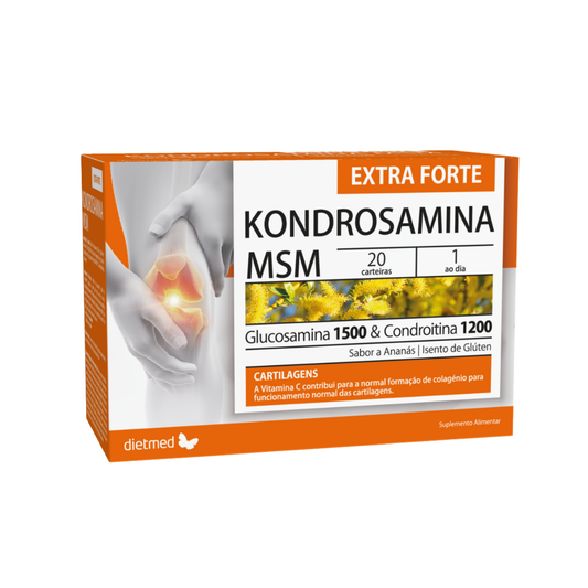 Kondrosamina MSM Extra Forte – 20 carteiras – Dietmed