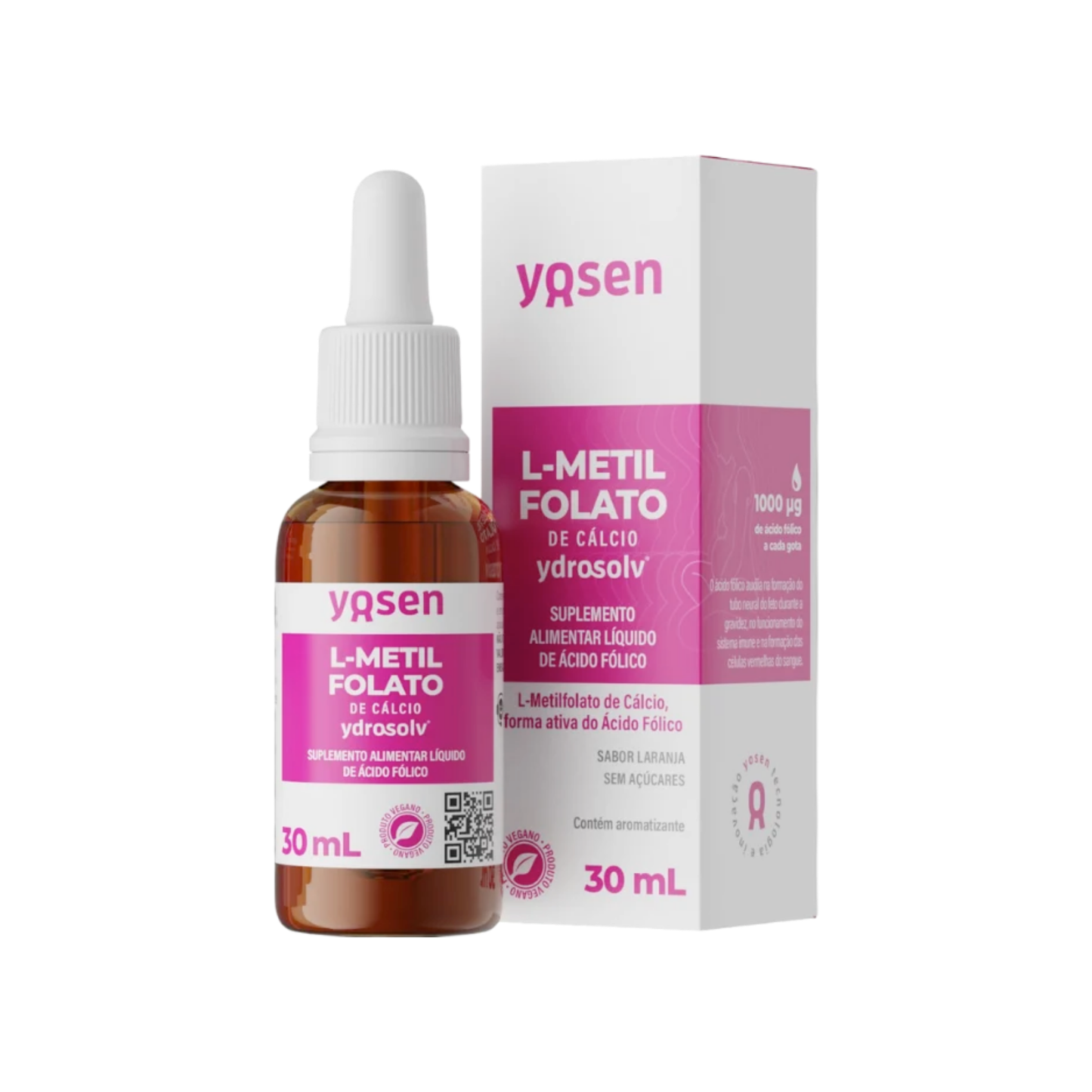 L-metilfolato de Cálcio Ydrosolv® 30ml - Yosen