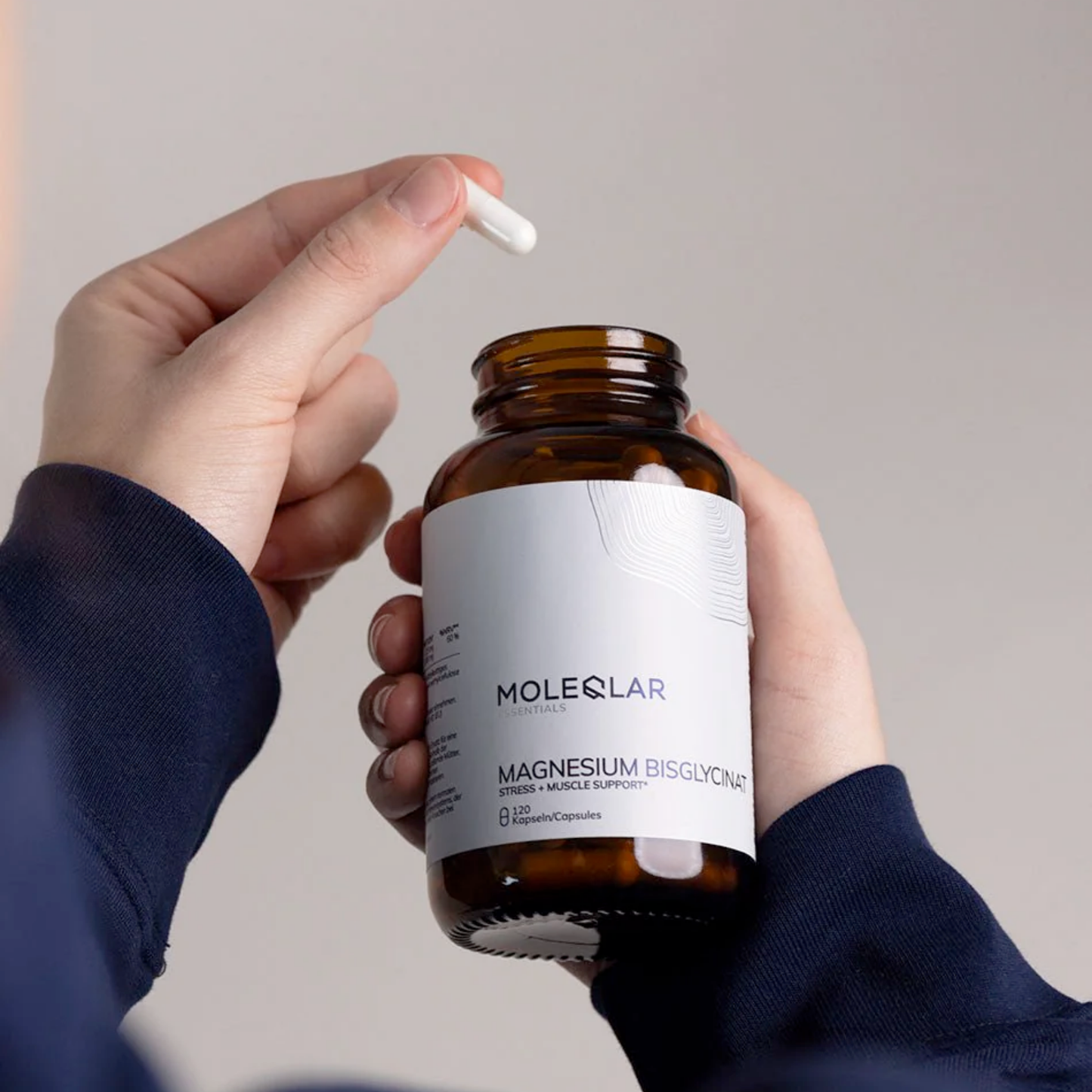 Magnesium Bisglycinat – 120 cápsulas – Moleqlar