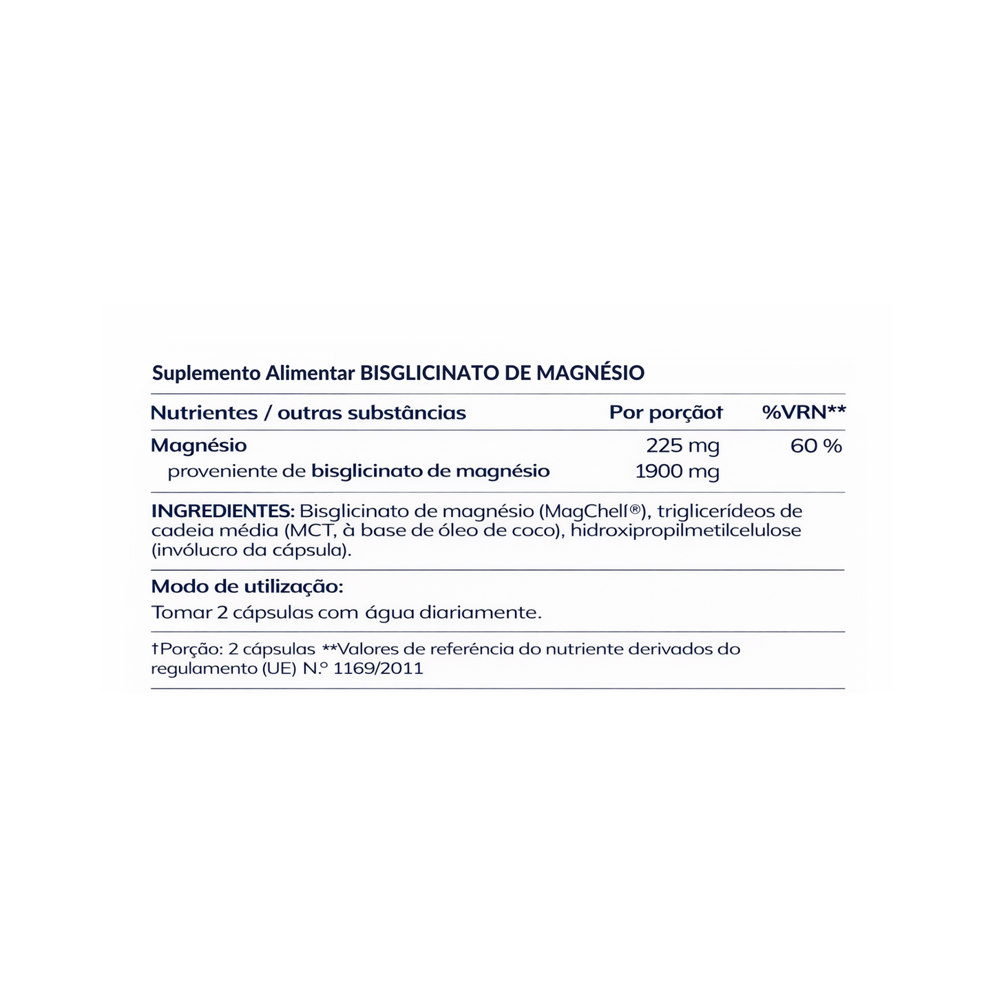 Magnesium Bisglycinat – 120 cápsulas – Moleqlar