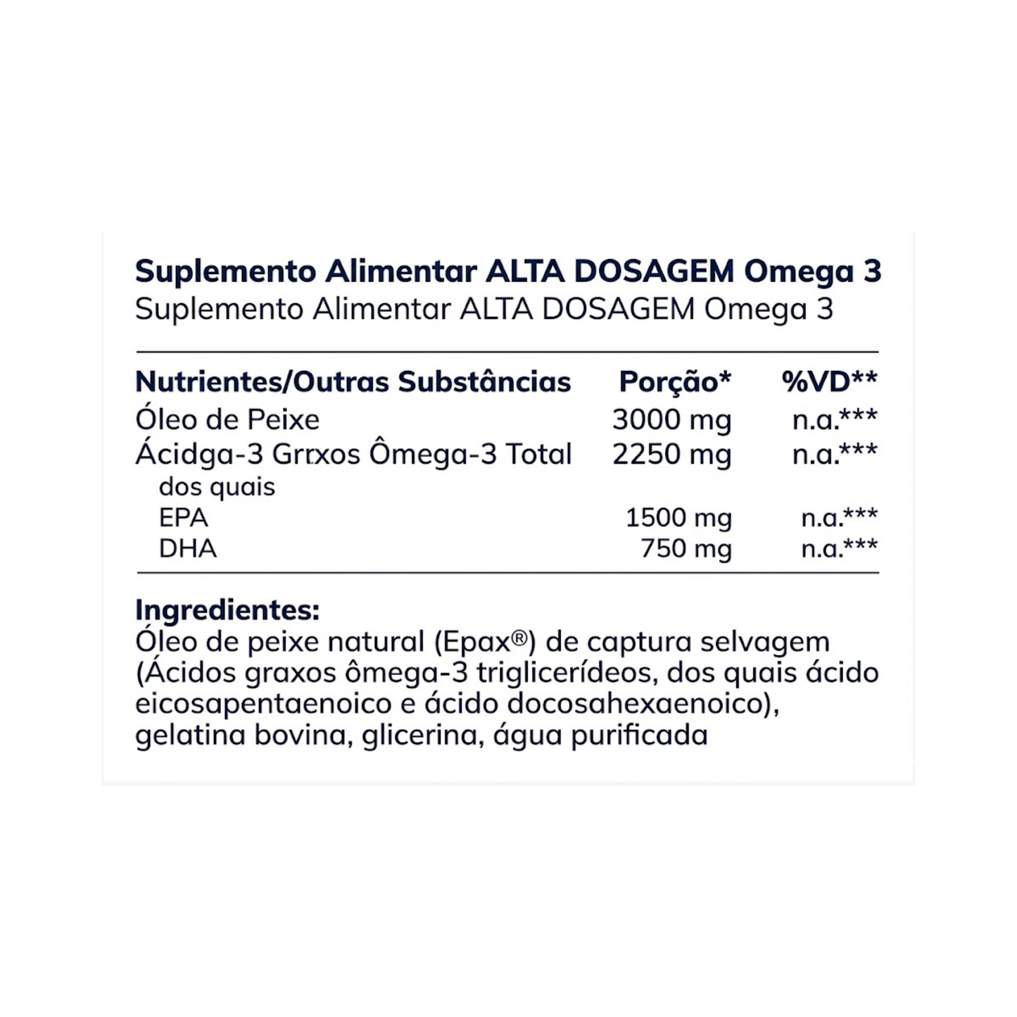 Omega 3 – 90 cápsulas – Moleqlar