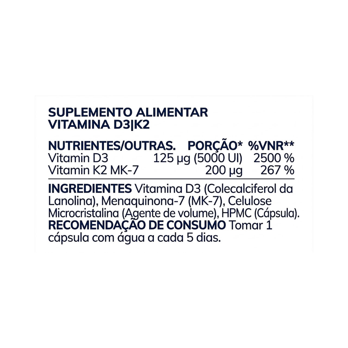 Vitamin D3 K2 – 60 cápsulas – Moleqlar