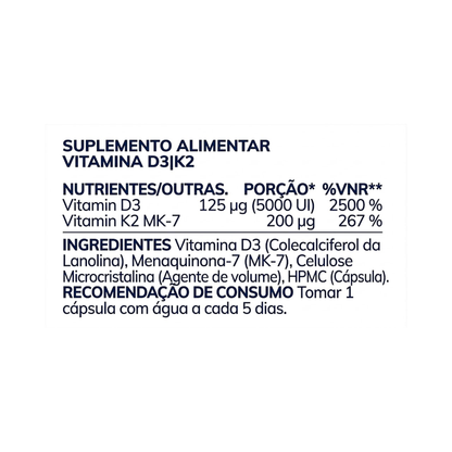 Vitamin D3 K2 – 60 cápsulas – Moleqlar