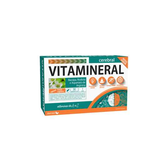 Vitamineral Cerebral – 30 ampolas – Dietmed