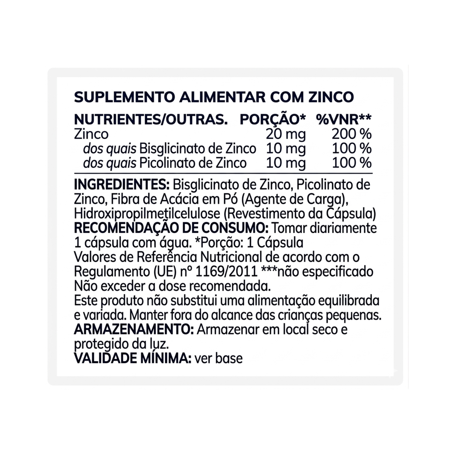 Zinc – 60 cápsulas – Moleqlar