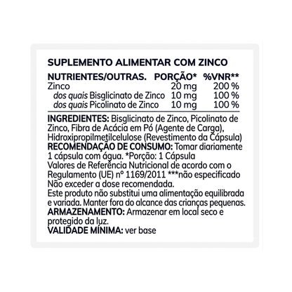 Zinc – 60 cápsulas – Moleqlar